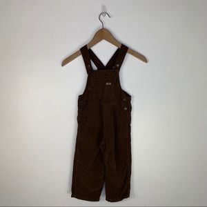 Burberry Vintage Corduroy Brown Jumpsuit Overalls